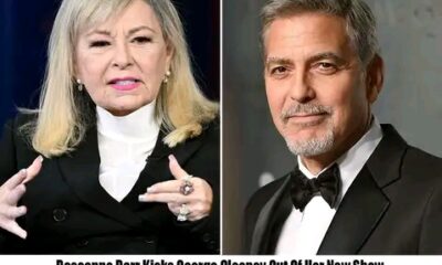 Roseanne Barr and George Clooney