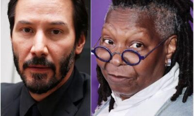 Keanu Reeves and Whoopi Goldberg