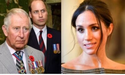 King Charles, Prince William and Meghan Markle