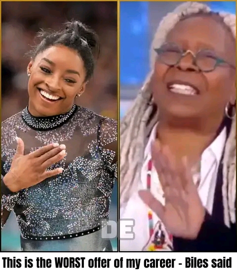 Whoopi Goldberg and Simone Biles