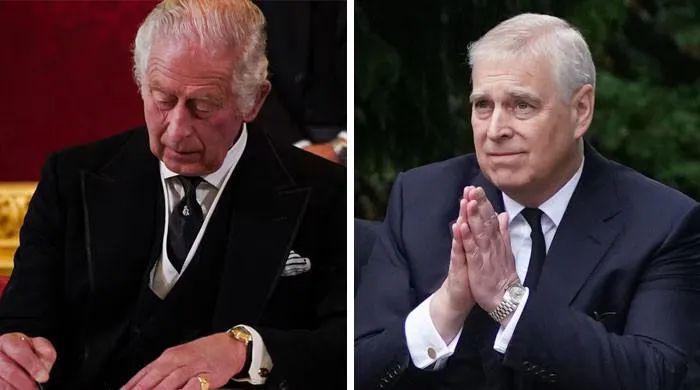 King Charles and Prince Andrew