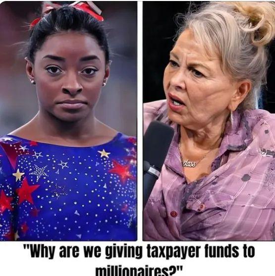 Simone Biles and Roseanne Barr