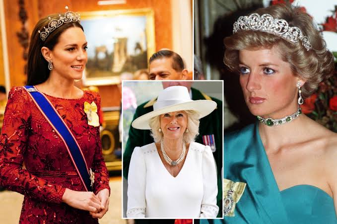 Kate Middleton, Queen Camilla and Princess Diana