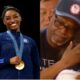 Simone Biles and his father