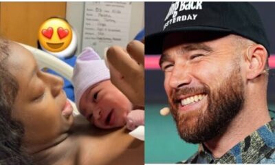 Travis Kelce and Kayla Nicole with new Born Baby