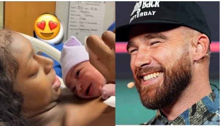 Travis Kelce and Kayla Nicole with new Born Baby