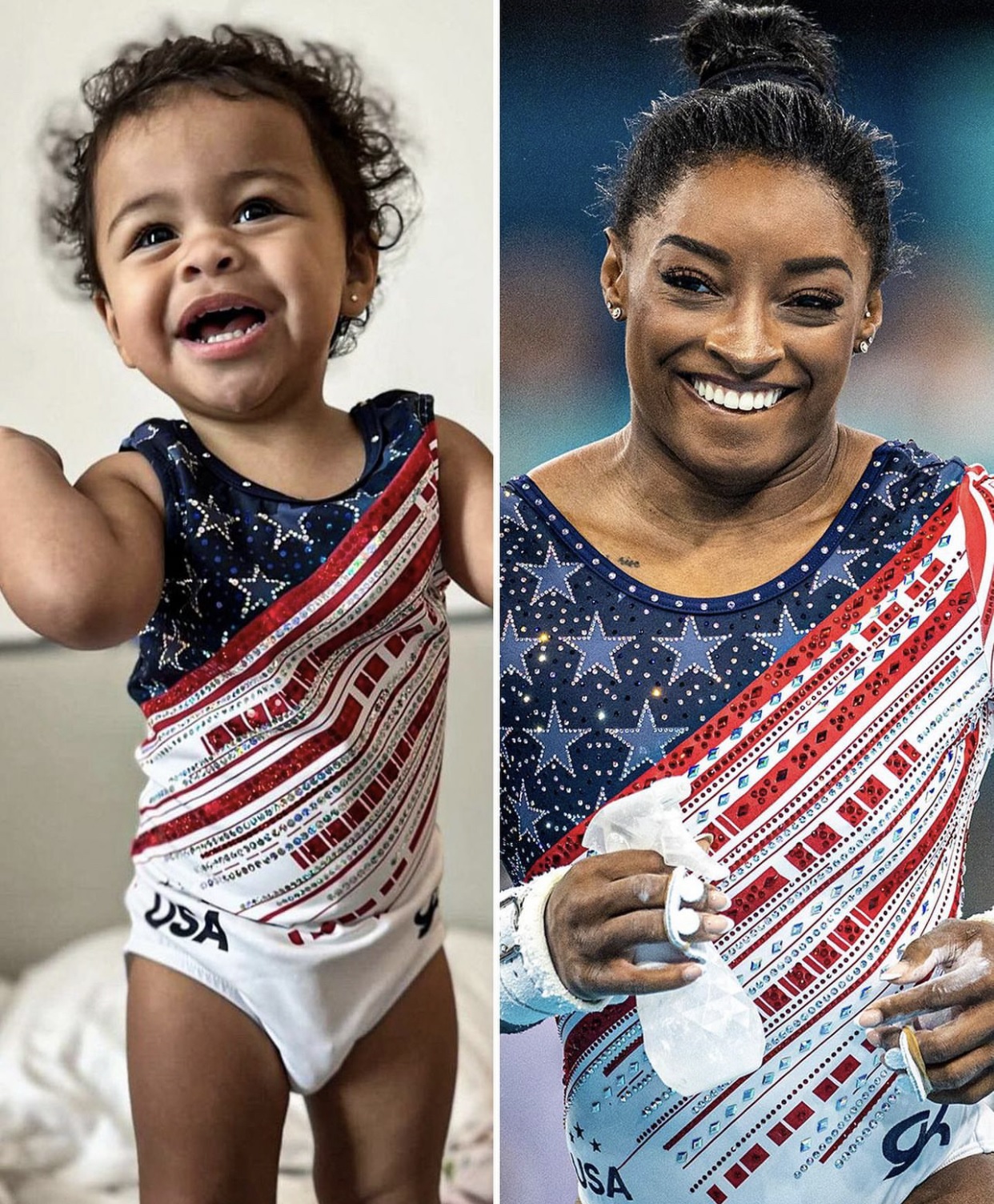 Simone Biles and Niece