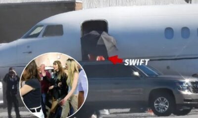 Taylor Swift arriving for Chiefs game