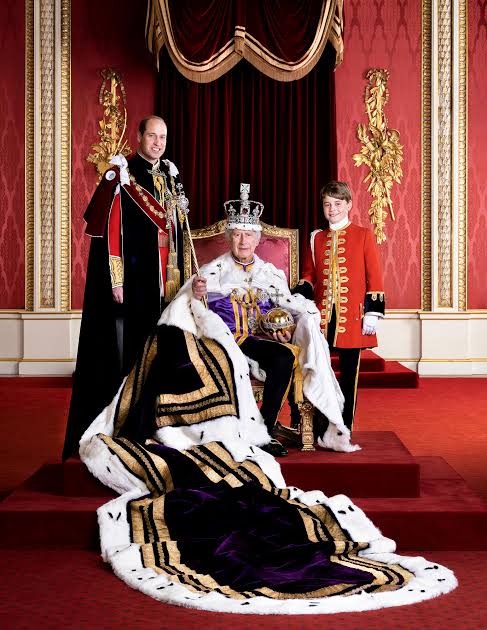 King Charles, Prince William and Prince George