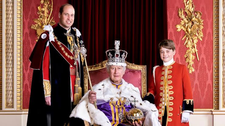 King Charles, Prince William and Prince George