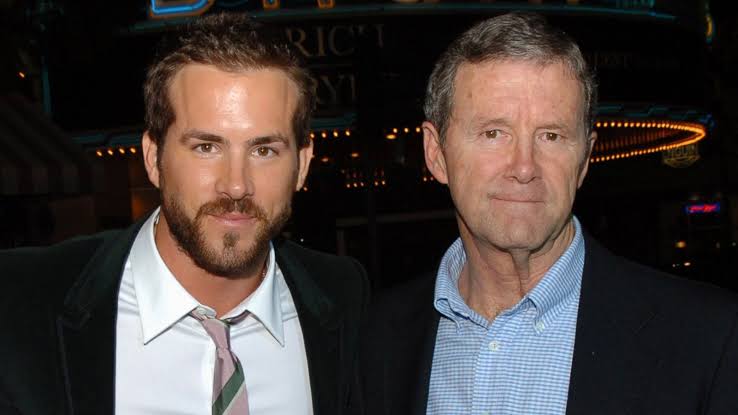 Ryan Reynolds with his father