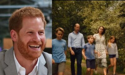 Prince Harry, Prince William and Kate Middleton with their children