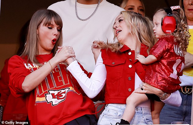 Brittany Mahomes and Taylor Swift