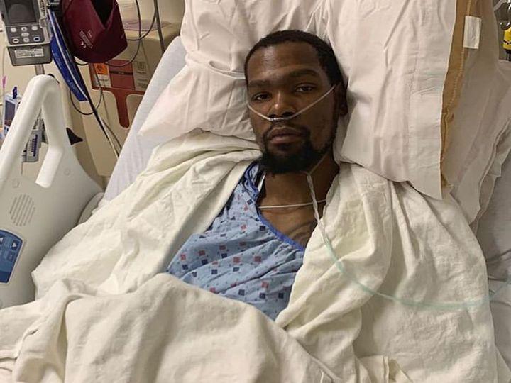 Kevin Durant in the hospital