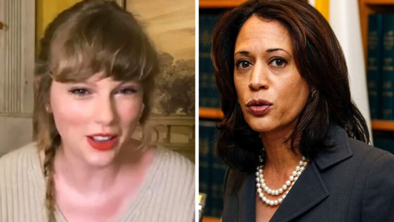 Taylor Swift and Kamala Harris