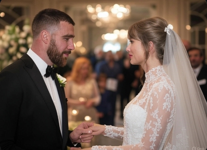 Travis Kelce and Taylor Swift Tie the Knot in Star-Studded Ceremony..-vuong123